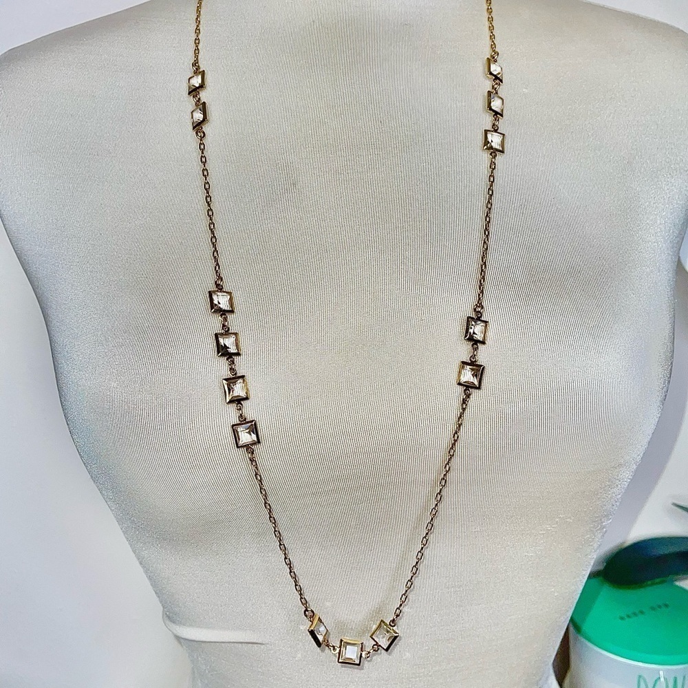 Vintage J.Crew Runway Couture Crystal Necklace - Picture 6 of 11